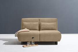 Schlafsofa ELL + ELL "Minou", braun,
