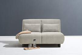 Schlafsofa ELL + ELL "Minou", grau,