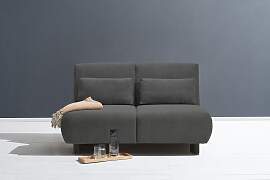 Schlafsofa ELL + ELL "Minou", grau