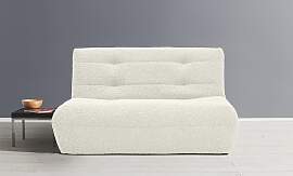 Schlafsofa ELL + ELL "Vanja", weiß (nat 