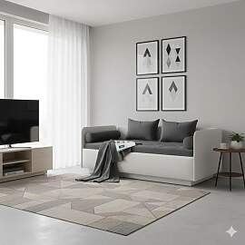 Schlafsofa Eriko Komfort Kunstleder mit Bettkasten