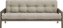 Schlafsofa KARUP DESIGN, beige (leinen), B:204cm