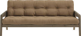 Schlafsofa KARUP DESIGN, braun (mocca), B:204cm