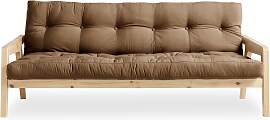 Schlafsofa KARUP DESIGN, braun (mocca), B:204cm