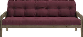 Schlafsofa KARUP DESIGN, rot (bordeaux), B:204cm
