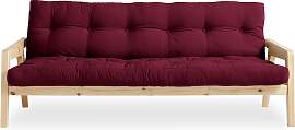 Schlafsofa KARUP DESIGN, rot (bordeaux), B:204cm