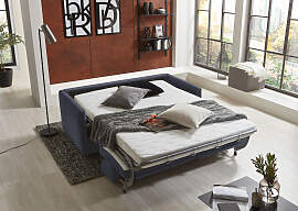 Schlafsofa "Limone", blau (dunkelblau),