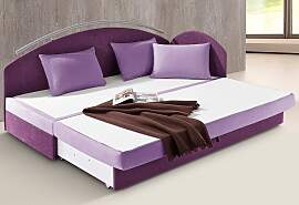 Schlafsofa MAINTAL, lila (brombeer, lila), Sofas,