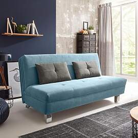 Schlafsofa Monio Velours mit Lattenrost
