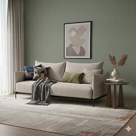 Schlafsofa Mulan Webstoff 225x110x94 cm