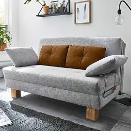 Schlafsofa Valda Webstoff mit Lattenrost