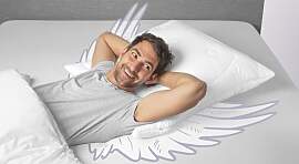 SCHLAFSTIL Cashmere-Flaum-Kissen N700