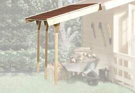 Schleppdach WEKA, beige (naturbelassen), B:135cm