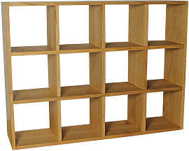 Schlichtes CD-Regal Massivholz Wildeiche