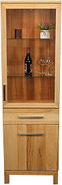 Schmaler Esszimmerschrank Kernbuche massiv geölt
