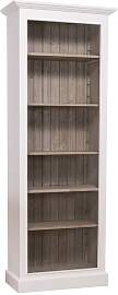 Schmales Bücherregal im Landhausstil natur