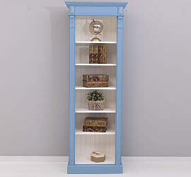 Schmales Landhausregal Massivholz natur