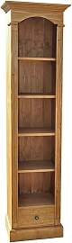 Schmales Standregal in Landhausoptik natur
