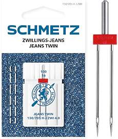 SCHMETZ | 1 Nähmaschinennadel | Zwillings-Jeans | 