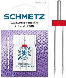 SCHMETZ | 1 Nähmaschinennadel | Zwillings-Stretch 