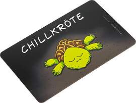 Schneidebrett Chillkröte in Grün/Schwarz