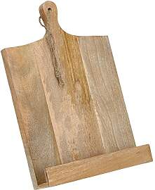 Schneidebrett-Form, Holz, Kochbuch, Rezepthalter,