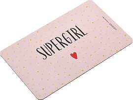 Schneidebrett Supergirl aus Kunststoff Rosa