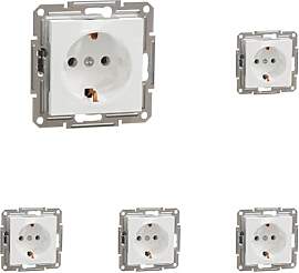 Schneider Electric Asfora Schuko-Steckdose,