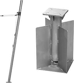 Schneider Mast für Sonnensegel, 251-00, Stahl,