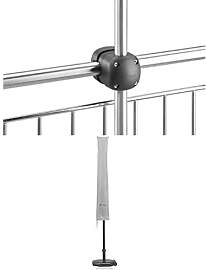 Schneider Schirmhalterung Maxi, 807-00, schwarz,