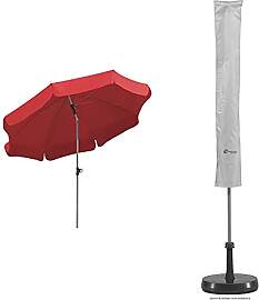 Schneider Sonnenschirm Locarno, rot, 200 cm rund,