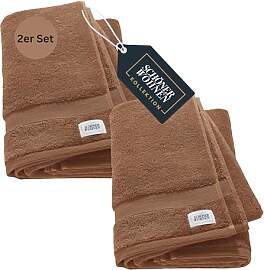 SCHÖNER WOHNEN 2er Set Premium Duschtuch 70x140