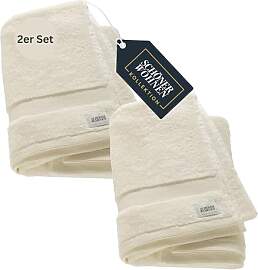 SCHÖNER WOHNEN 2er Set Premium Duschtuch 70x140