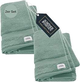 SCHÖNER WOHNEN 2er Set Premium Duschtuch 70x140