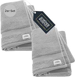 SCHÖNER WOHNEN 2er Set Premium Duschtuch 70x140