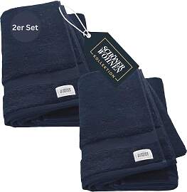 SCHÖNER WOHNEN 2er Set Premium Handtuch 50x100 cm 