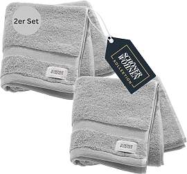 SCHÖNER WOHNEN 2er Set Premium Handtuch 50x100 cm 