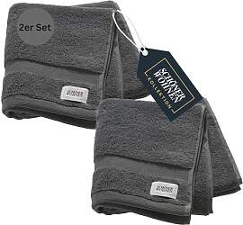 SCHÖNER WOHNEN 2er Set Premium Handtuch 50x100 cm 