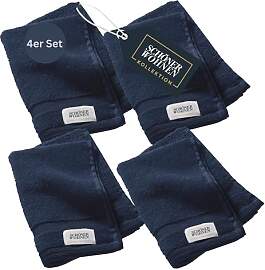 SCHÖNER WOHNEN 4er Set Premium Gästehandtuch
