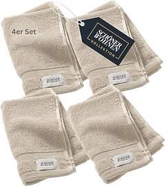 SCHÖNER WOHNEN 4er Set Premium Gästehandtuch