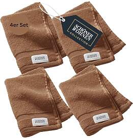 SCHÖNER WOHNEN 4er Set Premium Gästehandtuch