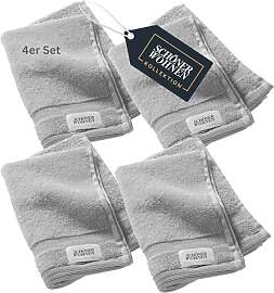 SCHÖNER WOHNEN 4er Set Premium Gästehandtuch
