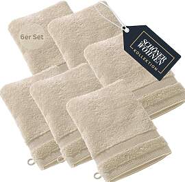 SCHÖNER WOHNEN 6er Set Premium Frottee