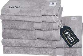 SCHÖNER WOHNEN Frottee Handtücher Set Grau