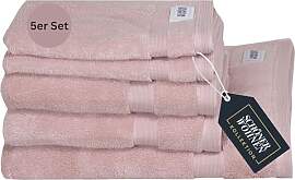 SCHÖNER WOHNEN Frottee Handtücher Set Rosa