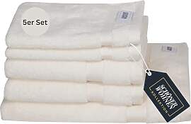 SCHÖNER WOHNEN Frottee Handtücher Set Weiß