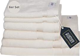 SCHÖNER WOHNEN Frottee Handtücher Set Weiß