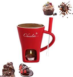 Schokofondue Tasse Keramik 130ML Schoko Fondue Cup 