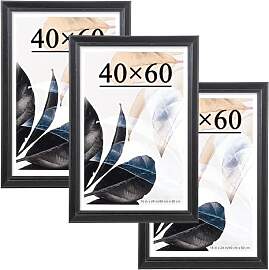 Scholartree Bilderrahmen 40x60 Schwarz 3er Set
