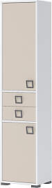 Schrank 25, Farbe: Weiß / Creme - Abmessungen: